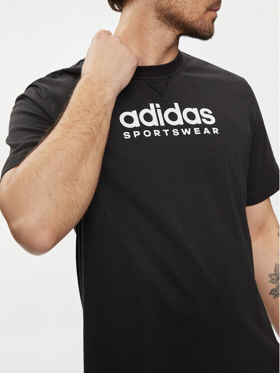 adidas adidas T-krekls All SZN Graphic T-Shirt IC9815 Melns Loose Fit