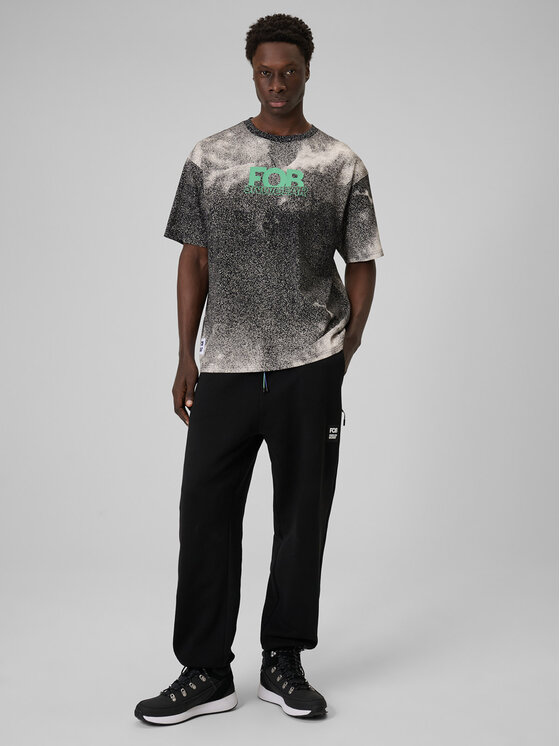 4F 4F T-Shirt FOB Czarny Loose Fit
