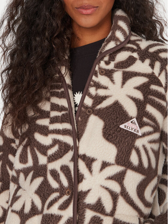 Quiksilver Quiksilver Флісовий реглан Chalok EQWPF03003 Коричневий Relaxed Fit