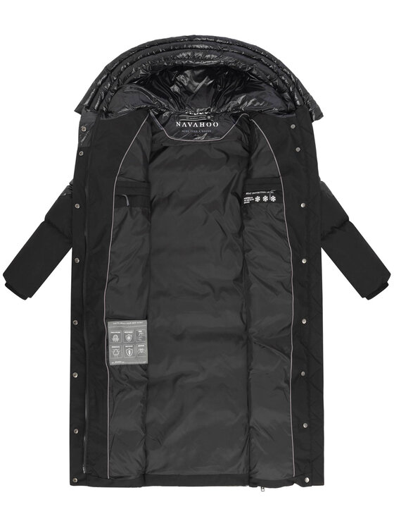 Navahoo Navahoo Kurtka zimowa Knusperherz Czarny Regular Fit