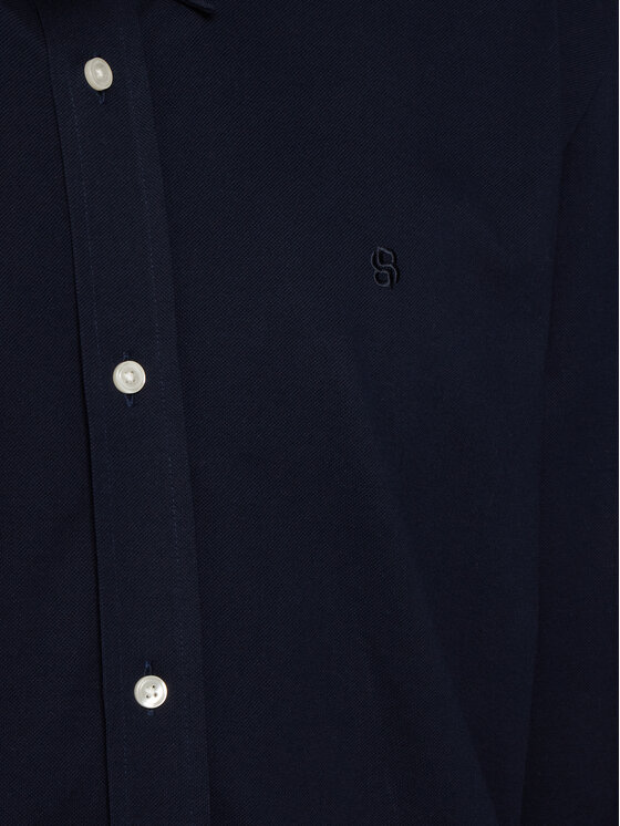 BOSS BOSS Marškiniai H-Roan 50567031 Tamsiai mėlyna Slim Fit