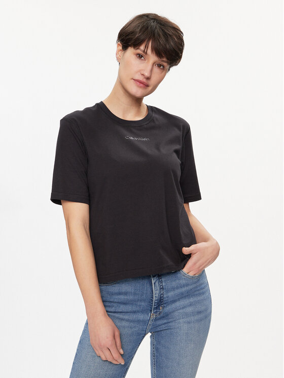 Calvin Klein Performance T-krekls 00GWS4K210 Melns Relaxed Fit