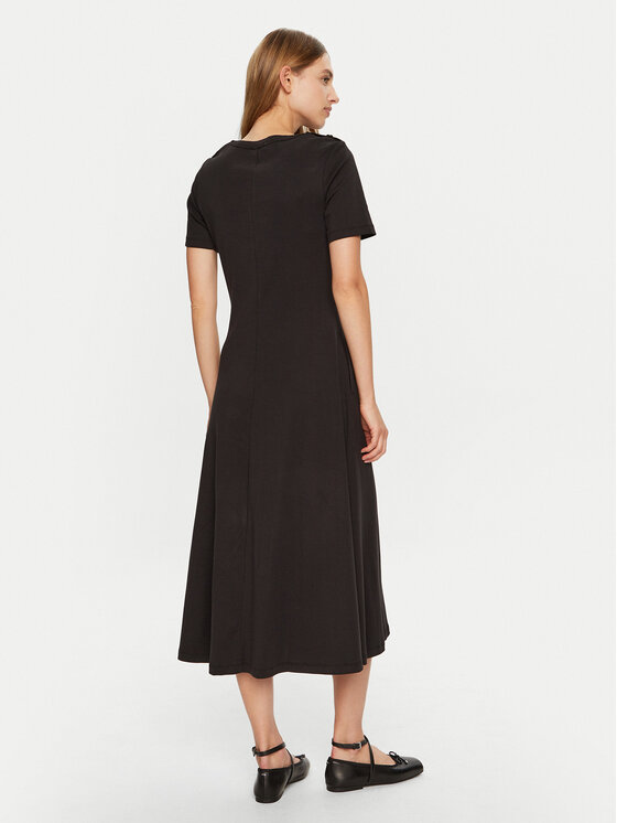 Tommy Hilfiger Tommy Hilfiger Ежедневна рокля WW0WW43838 Черен Regular Fit