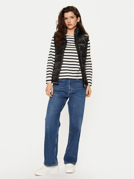 Tommy Jeans Tommy Jeans Prsluk DW0DW19390 Crna Regular Fit