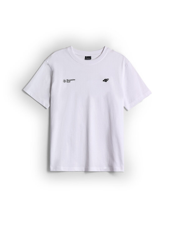 4F 4F T-Shirt OUTLAND Bílá Loose Fit