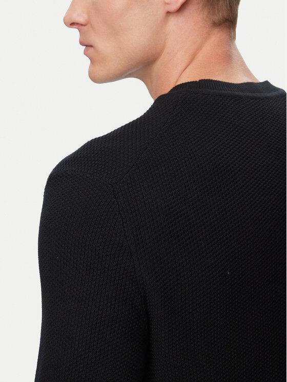 Calvin Klein Calvin Klein Sveter LV04LF304G Čierna Regular Fit
