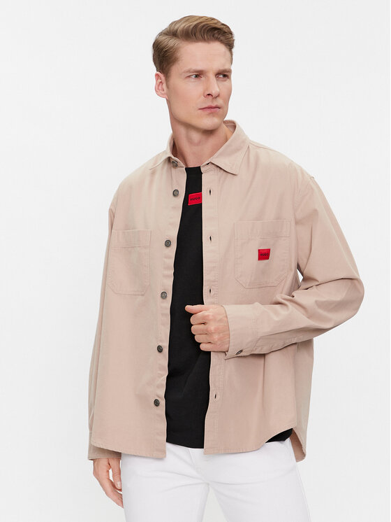 HUGO Hugo Сорочка Erato 50500199 Бежевий Oversize