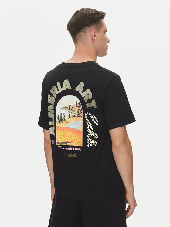 Jack&Jones Jack&Jones T-shirt Almeria 12276785 Crna Relaxed Fit
