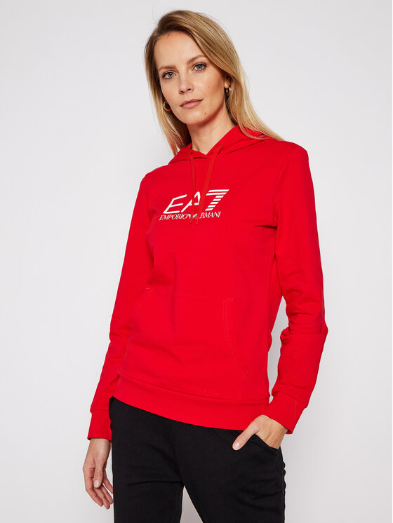 EA7 Emporio Armani Džemperis 8NTM40 TJ31Z 1451 Raudona Regular Fit •  Modivo.lt