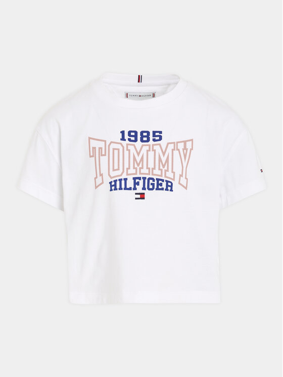 Tommy Hilfiger T-krekls 1985 KG0KG07441 D Balts Regular Fit