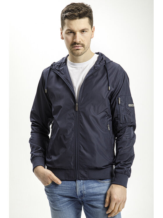 Cross Jeans Cross Jeans Kurtka przejściowa 40272-001 Granatowy Regular Fit