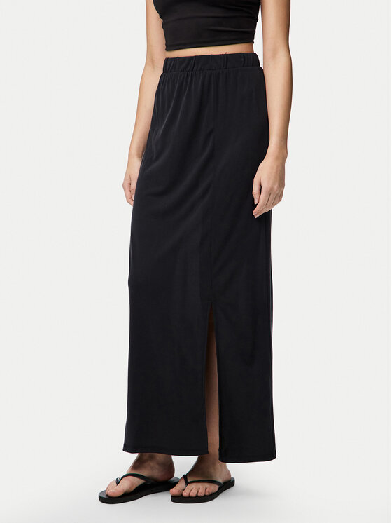 Pieces Pieces Fustă maxi Anora 17148786 Negru Regular Fit