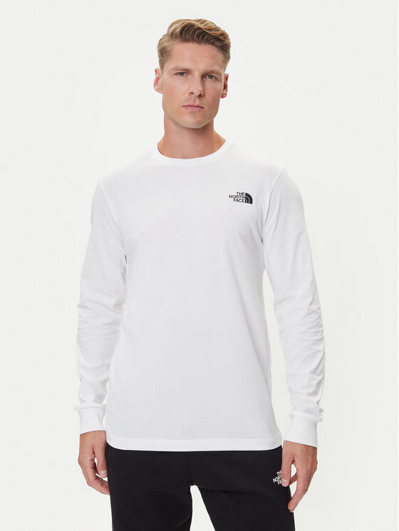 The North Face The North Face S dlouhým rukávem Easy NF0A8A6F Bílá Regular Fit
