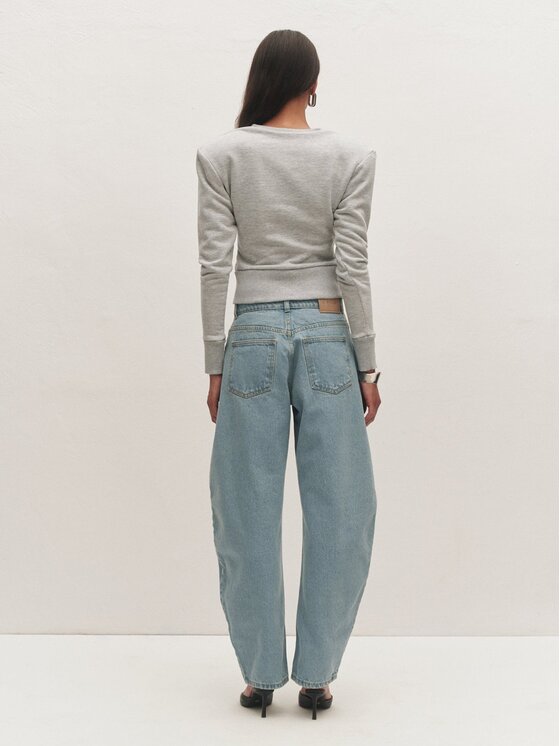 Le Collet Le Collet Bluza NEA Szary Slim Fit