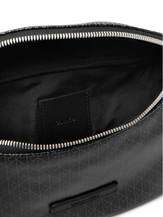 Calvin Klein Calvin Klein Ľadvinka Emblem Aop Coated Waistbag LV04D3135G Čierna