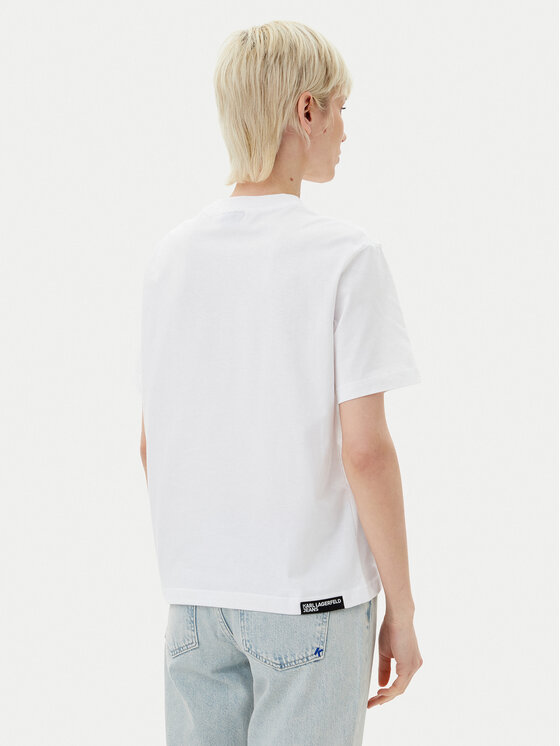 Karl Lagerfeld Jeans Karl Lagerfeld Jeans T-shirt A2W17032 Bijela Relaxed Fit