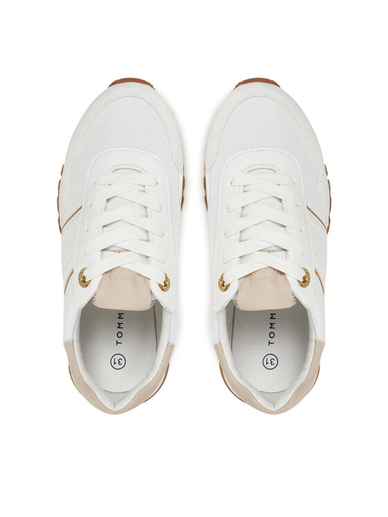 Tommy Hilfiger Tommy Hilfiger Laisvalaikio batai Low Cut Lace-Up Sneaker T3A9-33758-1695 M Balta
