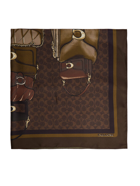 Coach Coach Φουλάρι 29CAS76 Καφέ