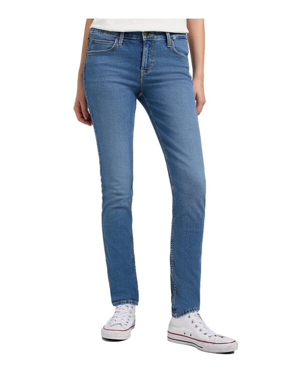 Lee Lee Jeansy 112351155 Niebieski Skinny Fit
