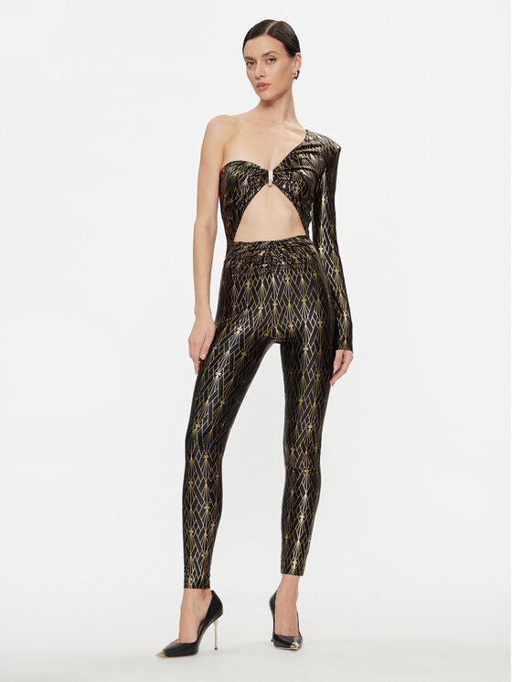 Elisabetta Franchi Elisabetta Franchi Overal TU-022-37E2-V545 Černá Slim Fit