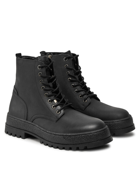 Pepe Jeans Pepe Jeans Turistická obuv Lincoln PMS50258 Černá