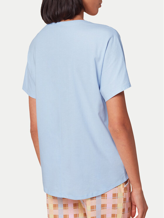 Triumph Triumph Pižamos marškinėliai Mix & Match 10218281 Žydra Relaxed Fit