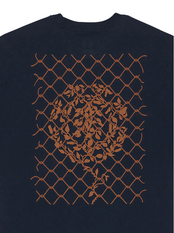 Element Element T-Shirt Anyways ELYZT00568 Granatowy Relaxed Fit