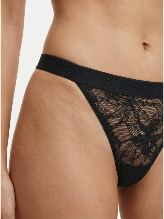 Tommy Hilfiger Tommy Hilfiger Tanga UW0UW06267 Fekete