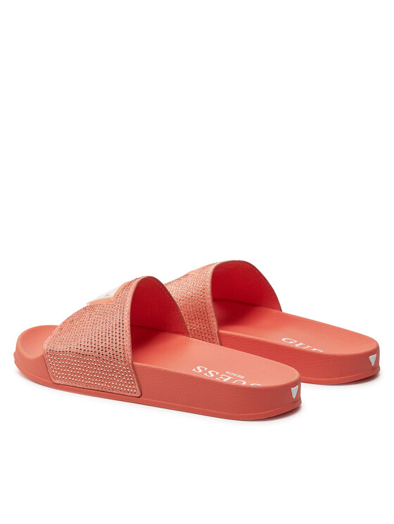 Guess Guess Klapki E4GZ25 BB00F Pomarańczowy