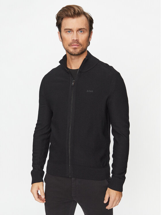 BOSS Boss Svetr Avac_Fz 50501750 Černá Regular Fit