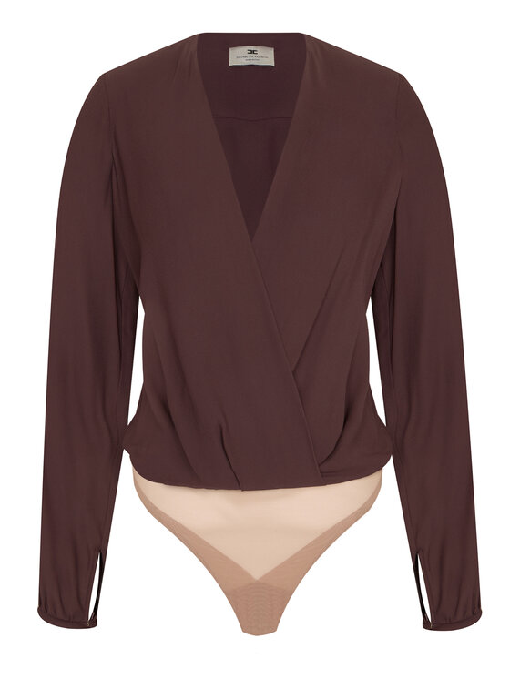 Elisabetta Franchi Elisabetta Franchi Body CB-007-62E2-V420 Tmavo hnedá Regular Fit