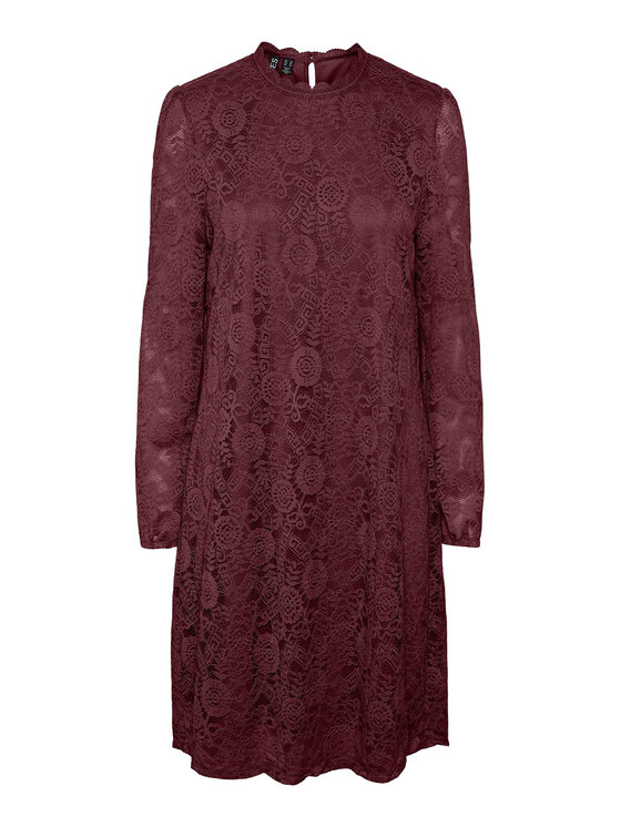 Pieces Pieces Повсякденна сукня 17139864 Бордовий Regular Fit