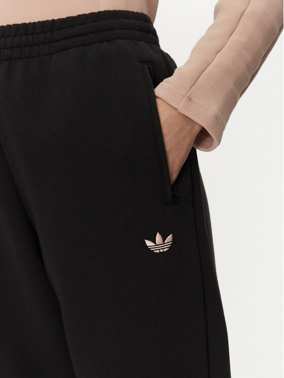 adidas adidas Donji dio trenerke 3-Stripes Sweat JJ0941 Crna Loose Fit