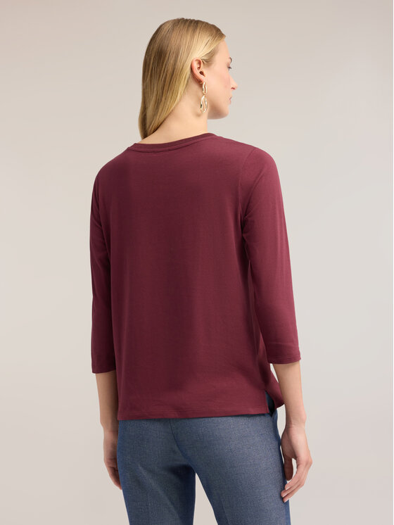 Motivi Motivi T-shirt G064W503695N036 Bordeaux Regular Fit