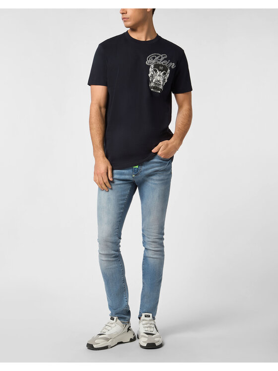 PHILIPP PLEIN PHILIPP PLEIN T-shirt 27145 Blu scuro Regular Fit