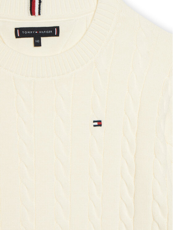 Tommy Hilfiger Tommy Hilfiger Пуловер KB0KB09753 Бял Regular Fit