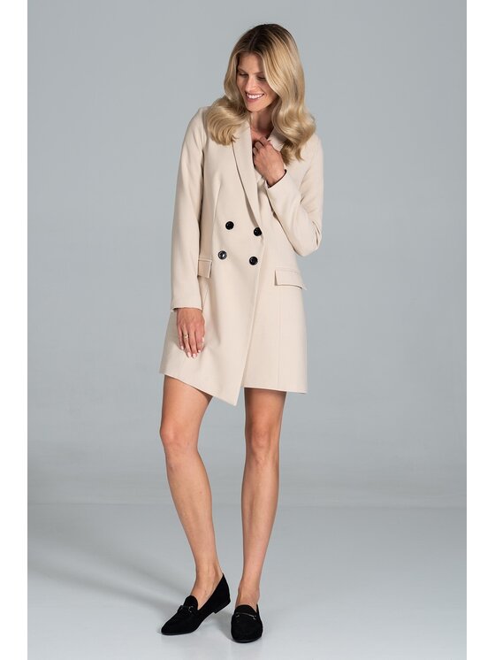 FIGL FIGLFIGL Vestito M822 Beige Regular Fit