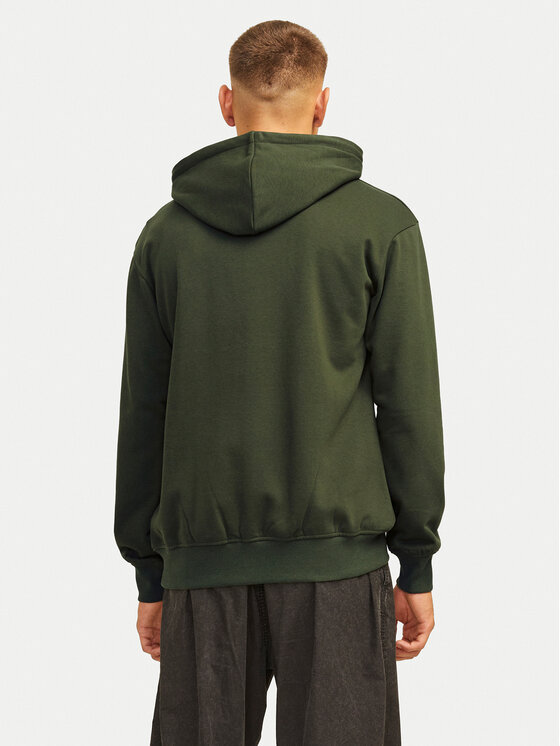 Jack & Jones Jack & Jones Bluza Hakkai 12256841 Zielony Relaxed Fit