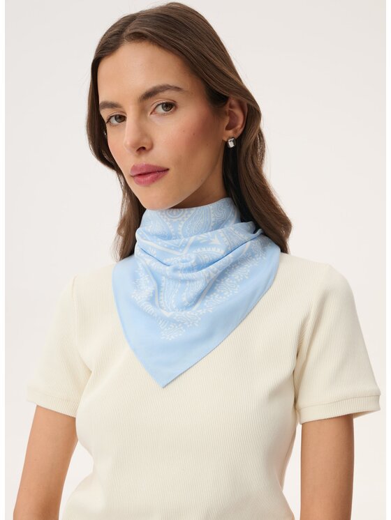 LEBRAND LEBRAND Chusta Bandana Niebieski jasny