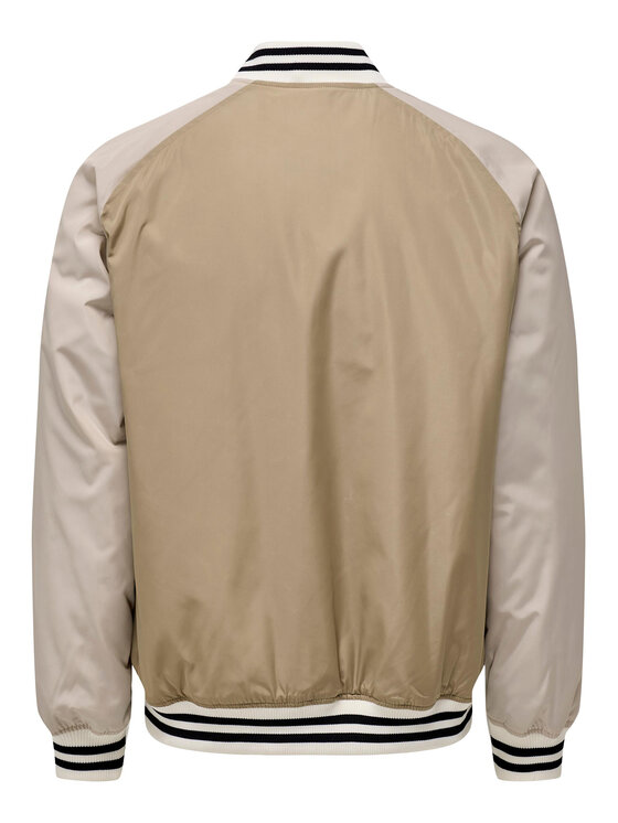 Only & Sons Only & Sons Μπόμπερ μπουφάν 22025423 Μπεζ Regular Fit