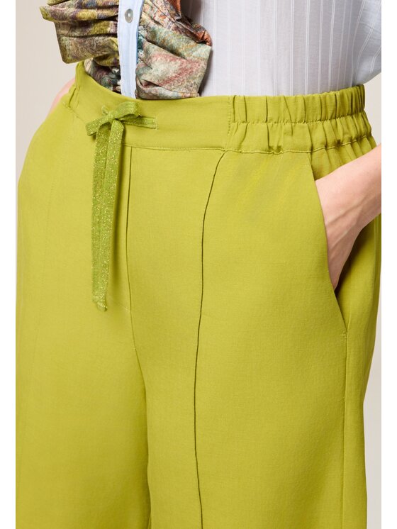 Oltre Oltre Pantaloncini P266J102339N005 Verde Baggy Fit