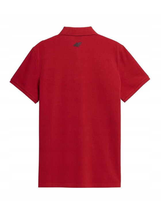 4F 4F T-Shirt TPTSM039 Czerwony Comfortable Fit