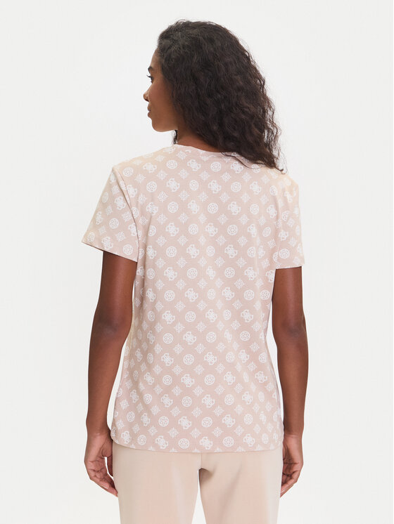 Guess Guess T-krekls V5YI04 I3Z14 Bēšs Regular Fit