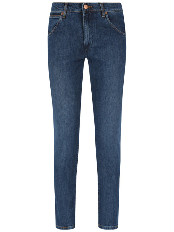 Wrangler Wrangler Jeans hlače Larston 812 W18SP131L 112127572 Mornarsko modra Slim Tapered Fit