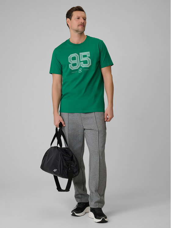 4F 4F T-Shirt SPORTS CLUB Zielony Regular Fit