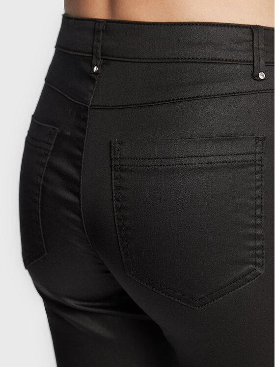 Morgan Morgan Παντελόνι υφασμάτινο 222-PAOLO Μαύρο Slim Fit