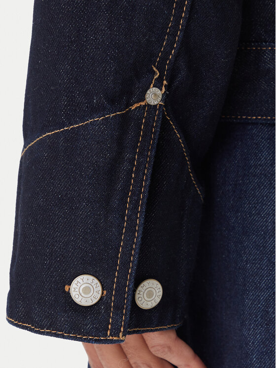 Tommy Jeans Tommy Jeans Kurtka jeansowa Chore DW0DW21981 Granatowy Regular Fit