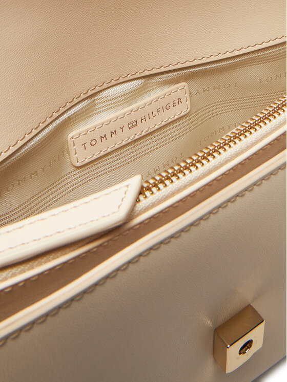 Tommy Hilfiger Tommy Hilfiger Torbica Th Heritage Conv Crossover Chain AW0AW17223 Écru