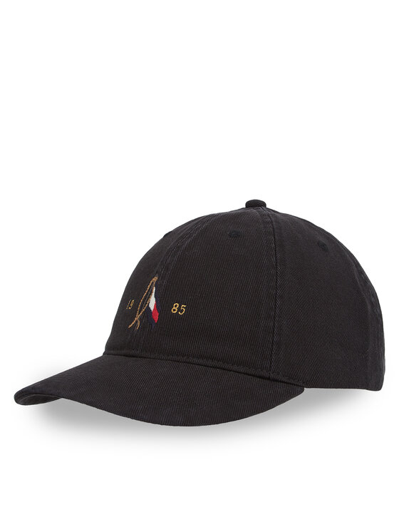 Tommy Hilfiger Tommy Hilfiger Шапка с козирка Seasonal Flag Wash 6 Panel Cap AM0AM13348 Черен