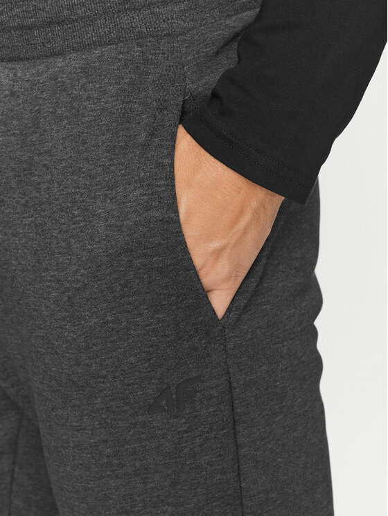 4F 4F Παντελόνι φόρμας 4FAW23TTROM452 Γκρι Regular Fit
